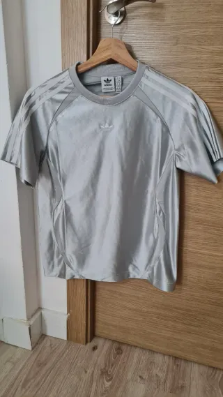 Camiseta Adidas Original Gris Sparklin
