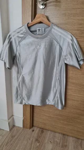 Camiseta Adidas Original Gris Sparklin