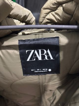 Chaqueta Zara verde oversize