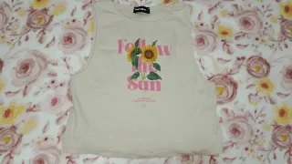 Tally Weijl Top L Beige Follow the Sun