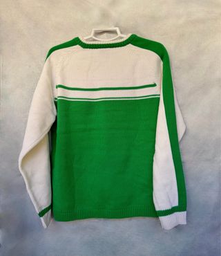 Jersey verde y blanco talla M invierno