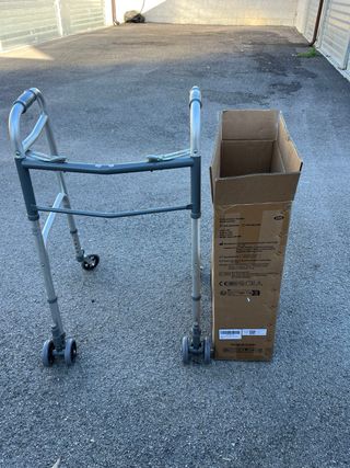 Carrello deambulatore con ruote