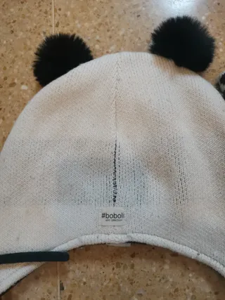 Conjunto Gorro y Bufanda Panda Boboli Infantil