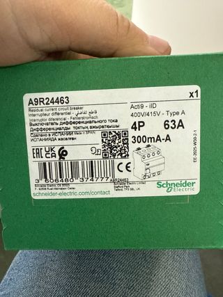 Interruptor Diferencial A9R24463 4P 63A 300mA
