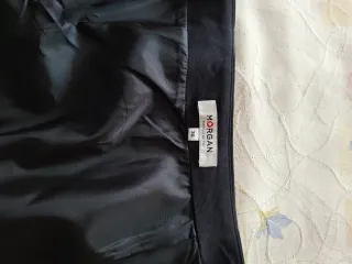 Falda negra cremallera Morgan