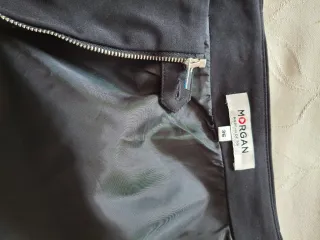 Falda negra cremallera Morgan