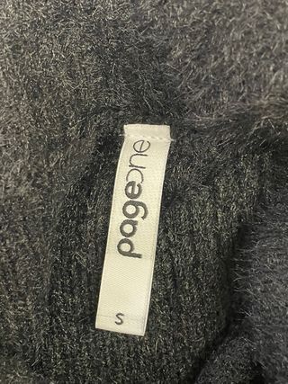 Page One Pullover Corto Collo Alto Nero