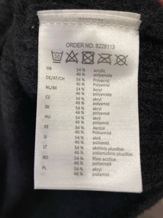 Page One Pullover Corto Collo Alto Nero