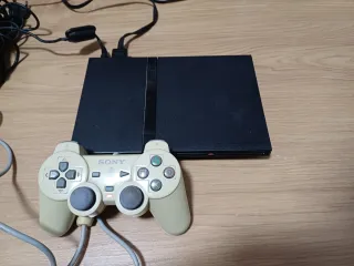 Consola PS2 Slim Negra + Mando + Juego