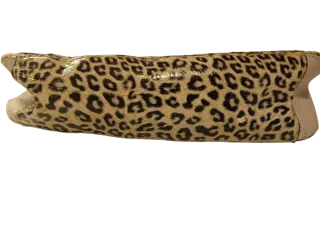 Bolso leopardo dorado Y2K estilo hobo con lazo