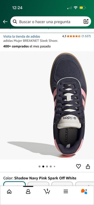 Zapatillas Adidas Azul y Rosa