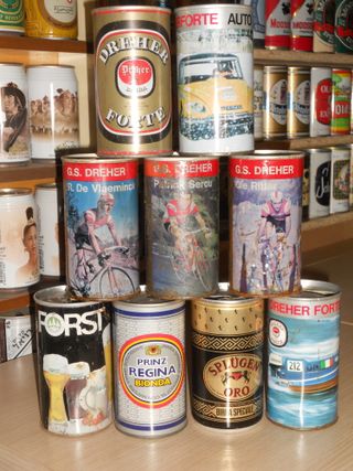 Lattine Birra Dreher Forte Ciclisti Rare