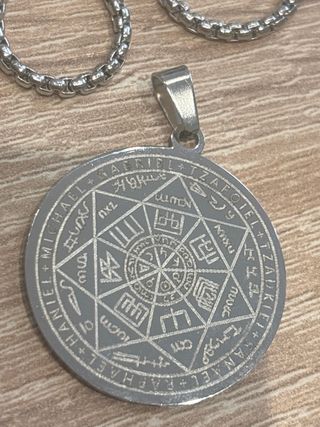 Collar Amuleto Arcángel Plata