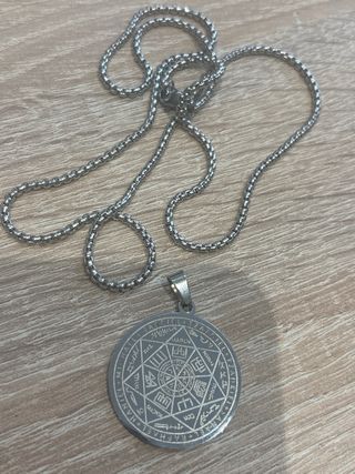 Collar Amuleto Arcángel Plata