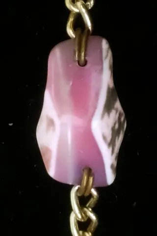 Collana conchiglia di strombo regina catena anni70