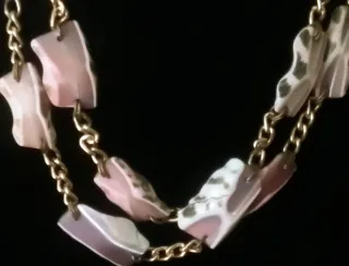 Collana conchiglia di strombo regina catena anni70