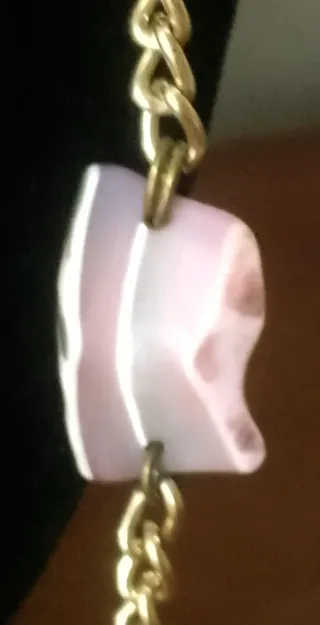 Collana conchiglia di strombo regina catena anni70