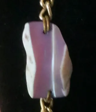 Collana conchiglia di strombo regina catena anni70