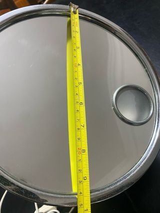 Specchio vintage rotondo con luce