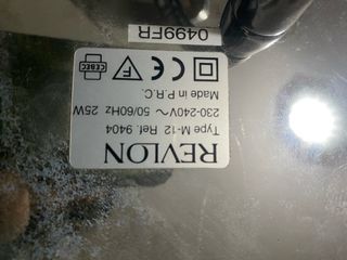 Specchio vintage rotondo con luce