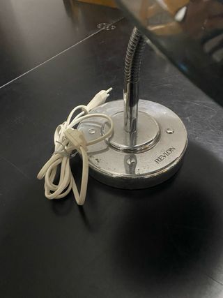 Specchio vintage rotondo con luce