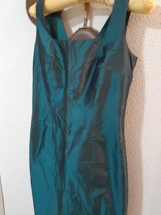 Vestido fiesta verde esmeralda