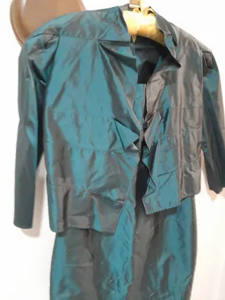 Vestido fiesta verde esmeralda