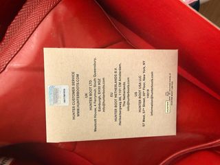 Botas de agua Hunter niña rojas talla 34