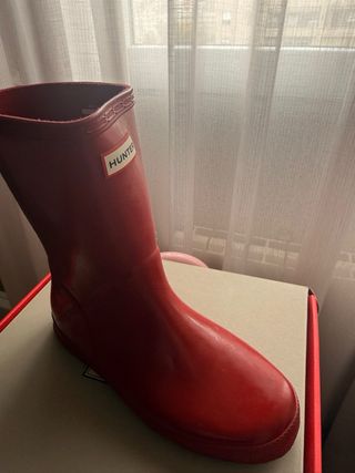 Botas de agua Hunter niña rojas talla 34