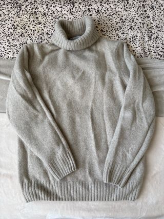 Jersey Zara cuello alto beige