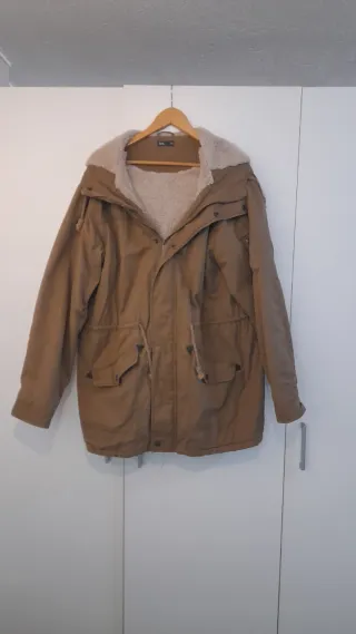 Chaquetón Borreguillo Impermeable Beige