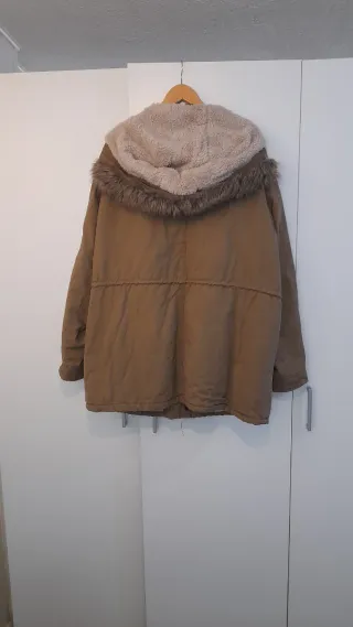 Chaquetón Borreguillo Impermeable Beige