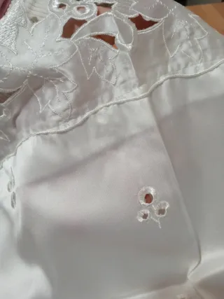 Set Lenzuola Ricamate Bianche