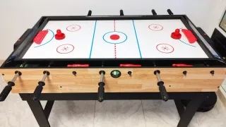 Mesa Multijuegos: Futbolín y Air Hockey ,billar
