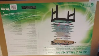 Mesa Multijuegos: Futbolín y Air Hockey ,billar