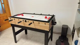 Mesa Multijuegos: Futbolín y Air Hockey ,billar