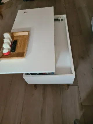 Mesa de centro elevable madera