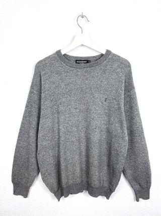 Jersey Yves Saint Laurent Lana Fino Clásico Gris