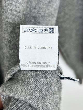 Jersey Yves Saint Laurent Lana Fino Clásico Gris