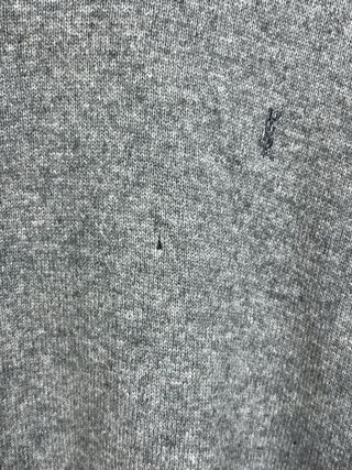 Jersey Yves Saint Laurent Lana Fino Clásico Gris