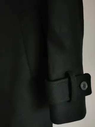 Abrigo muy largo lana oversize Zara