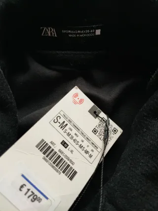 Abrigo muy largo lana oversize Zara