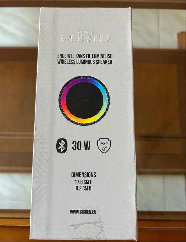 Altavoz BigBen Party Bluetooth 30W IPX6