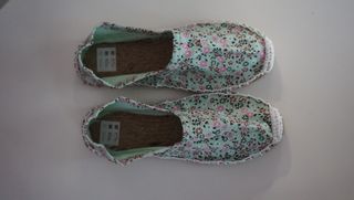 Alpargatas Esparto Talla 37 Flores