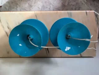 2 Lamparitas Turquesa Plástico IKEA