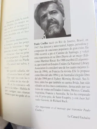 A Orillas Del Rio Piedra Me Sente Y Llore. Coelho