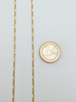 Cadena de Oro 18K, Cartier 3x1, 6,49gr, 62cm