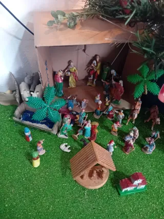 Pesebre Navidad figuras / decoración 10 cm
