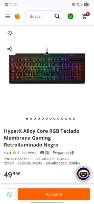 PC gaming completo con tan solo 6 meses de uso