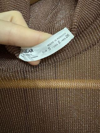 Vestido largo transparente con abertura